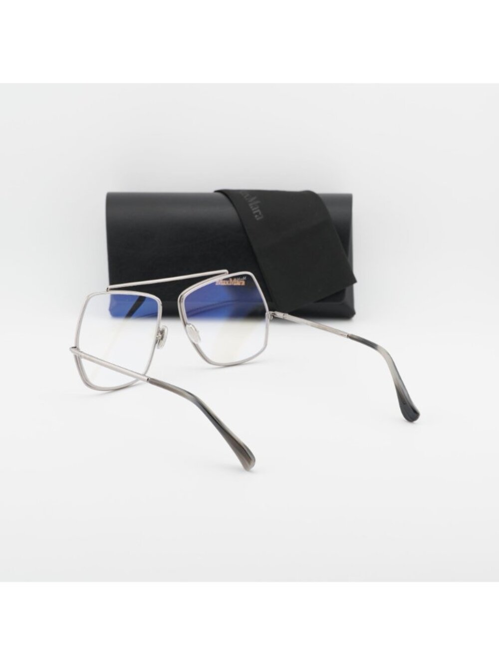 Max Mara MM5118-B 014 Butterfly Eyeglasses 58mm - Silver - Picture 5 of 11